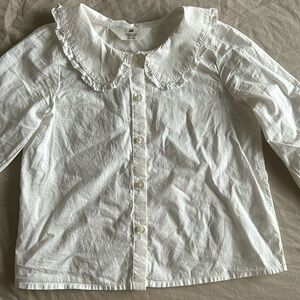 White collared girls shirt